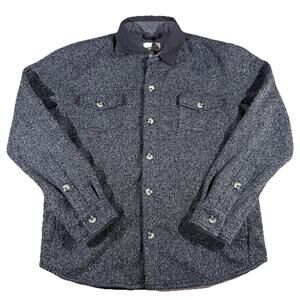 Marine Layer Fleece Lined Men’s Rainier Shacket Jacket Medium Gray